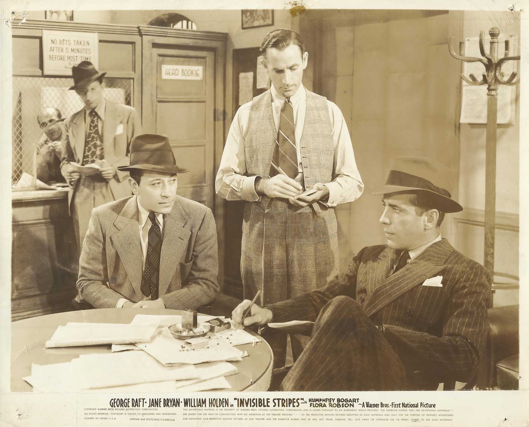 Humphrey Bogart And George Raft In Invisible Stripes Original Vintage