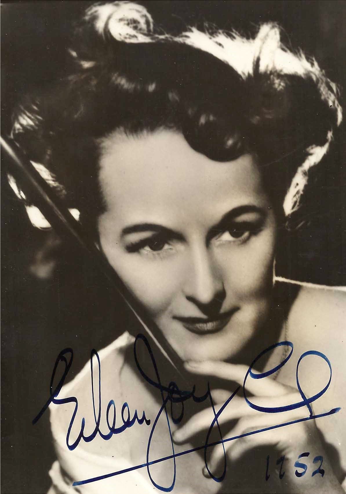 EILENN JOYCE - HANDSIGNED - Australian Pianist 1952 - Photo ANNEMARIE ...